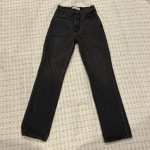 This is the Abercrombie and fitch 90s straight ultra high rise jean
